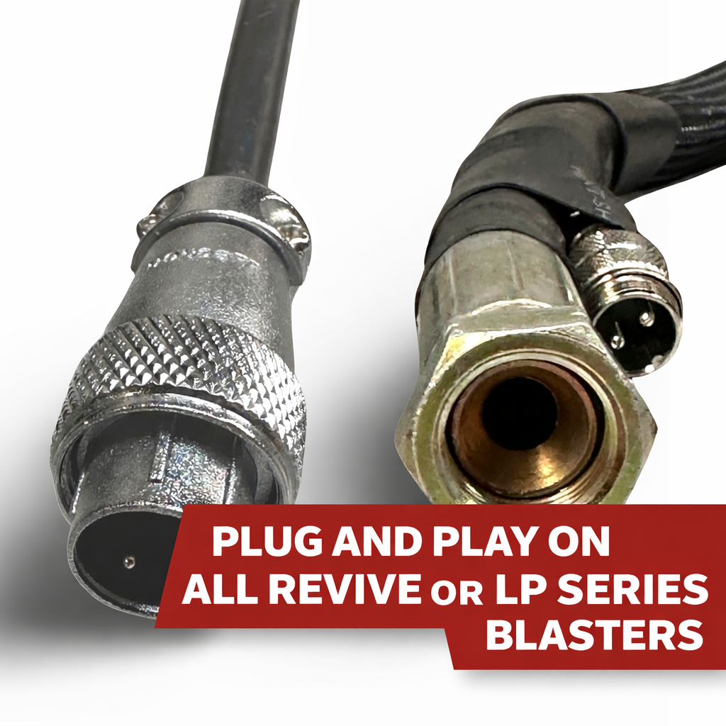 18' Revive R1 Extended Anti-Freeze Blasting Hose | Cam-Lock & Power Pass-Through - Image 3