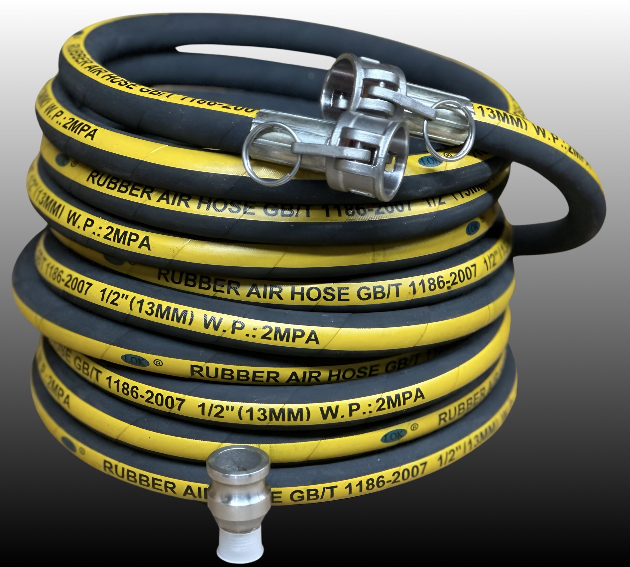 Revive & LP Series 1/2” High-Flow 24' Air Supply Hose – 300 PSI - Image 2