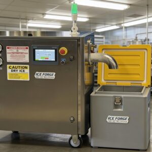 AeroX IceForge 80 Industrial Dry Ice Pelletizer – 3mm / 16mm Pellet Production Compact System • Labs • Blasting • Packing