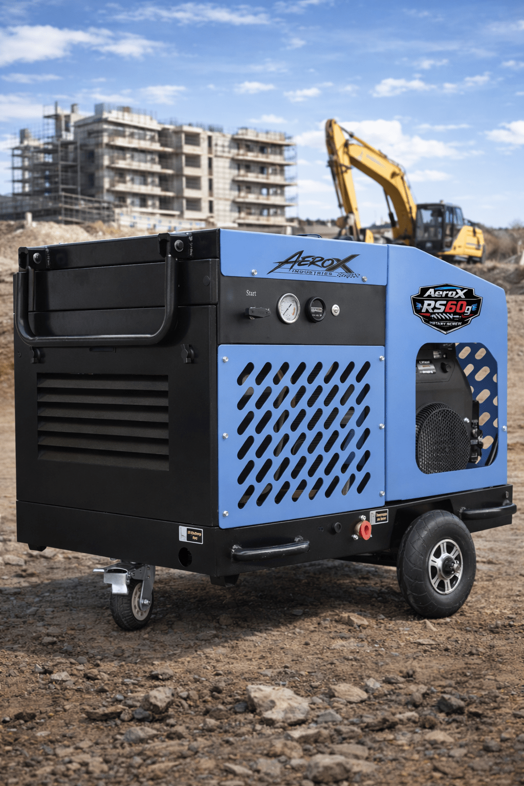 AeroX RS60g 60 CFM Gasoline Rotary Screw Air Compressor – 22HP Honda GX690 – 145 PSI Continuous Duty - Image 8