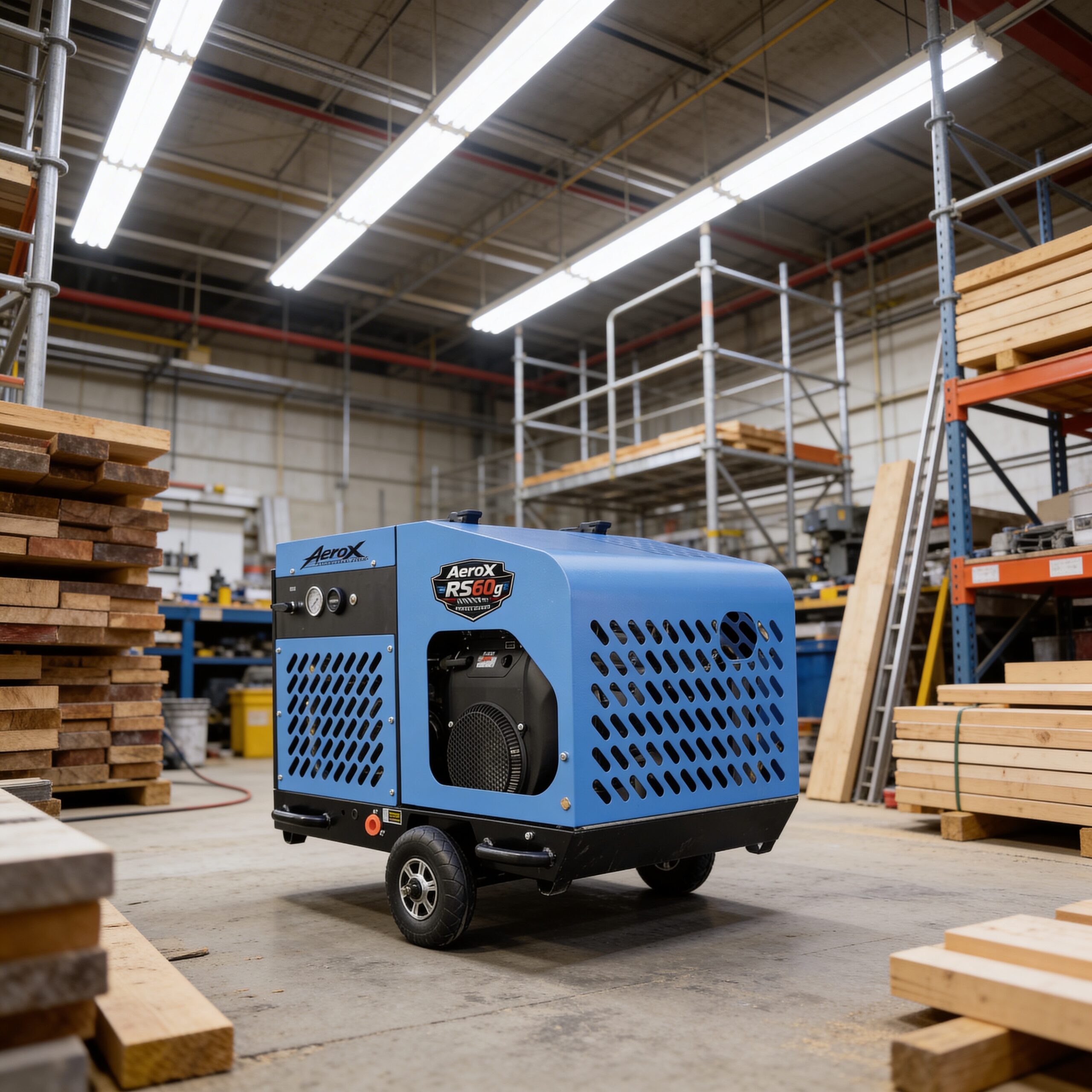 AeroX RS60g 60 CFM Gasoline Rotary Screw Air Compressor – 22HP Honda GX690 – 145 PSI Continuous Duty - Image 4