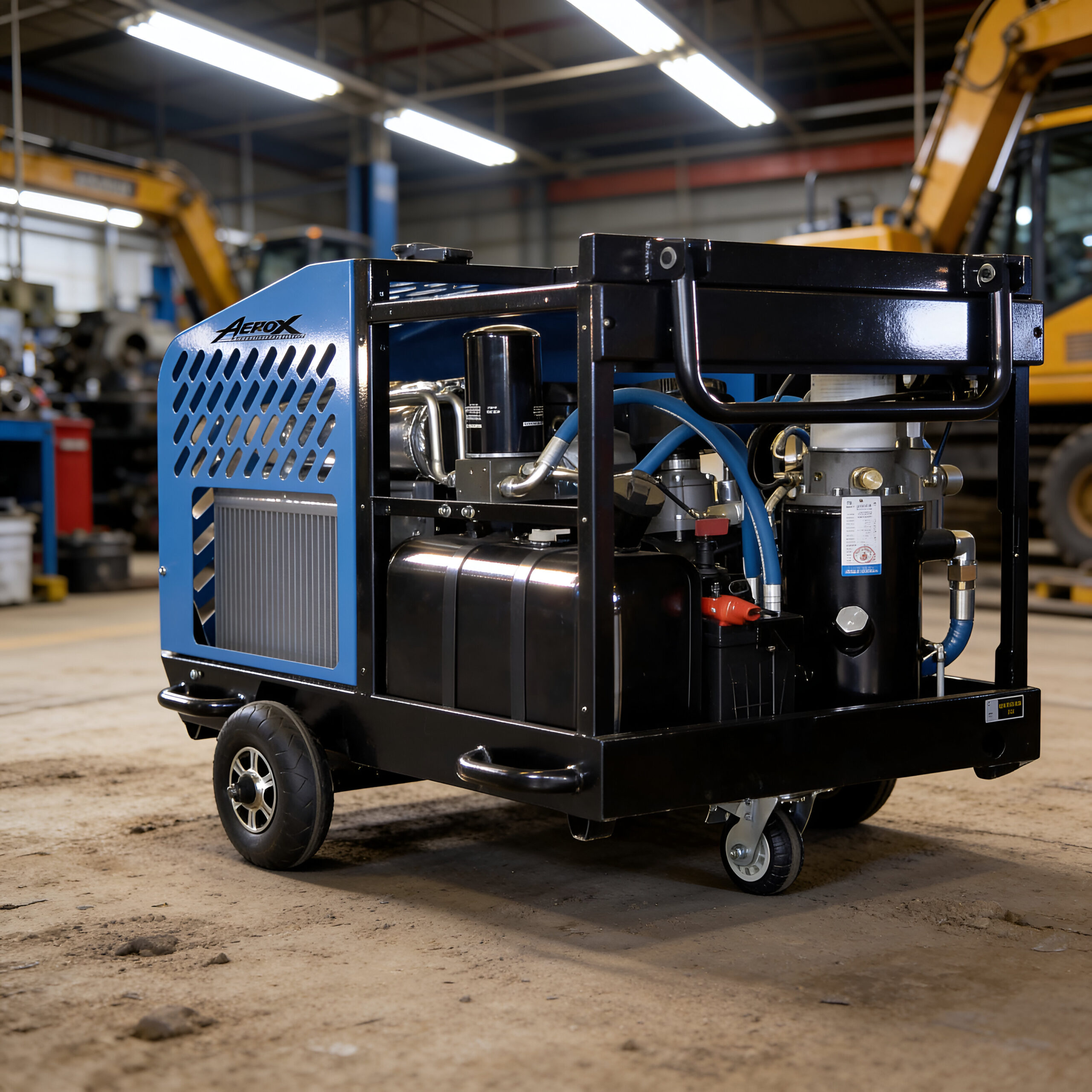 AeroX RS60g 60 CFM Gasoline Rotary Screw Air Compressor – 22HP Honda GX690 – 145 PSI Continuous Duty - Image 9